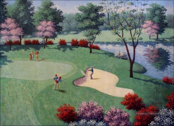 golf 09 impressionniste Peinture à l'huile
